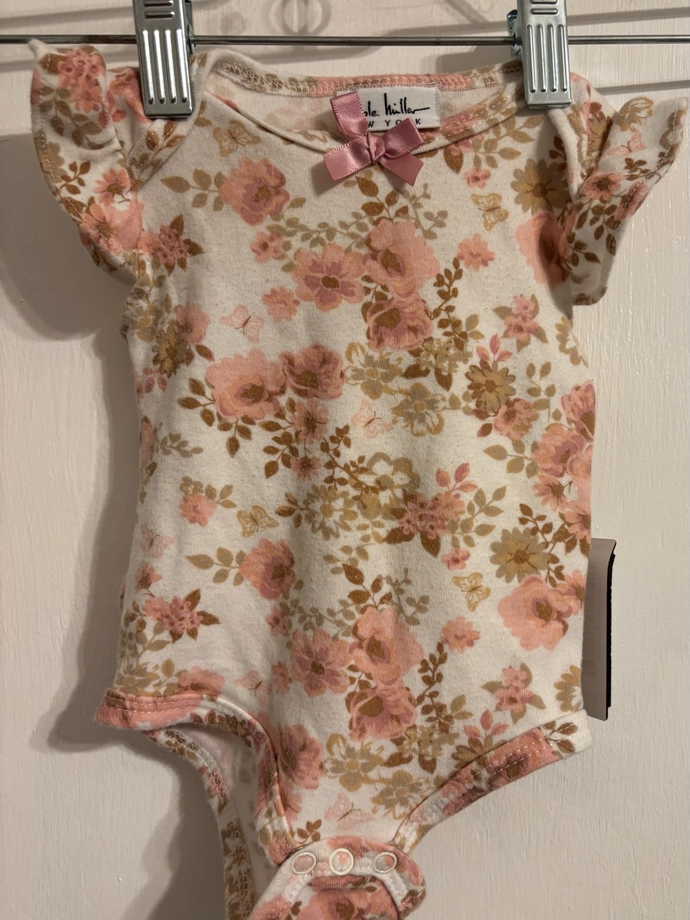 Pink Floral Baby One-Piece by Nicole Miller
